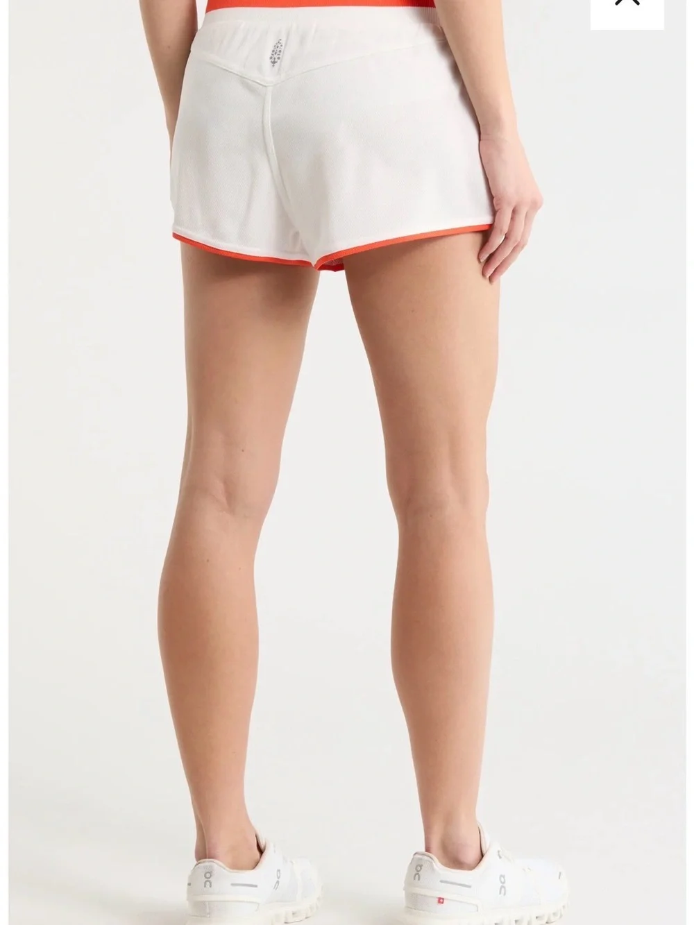 NWOT Free People, Prep In Your Step Shorts, Medium in White Combo